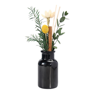 Verdure jaune fleur cannelle bâton réactif <span class=keywords><strong>bouteille</strong></span> fleur séchée aromathérapie roseau diffuseur ensembles pour chambre salle de bain bureau - Product Image 1