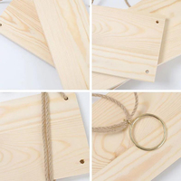 Vente en gros Étagère en bois Nouveau design Double couche Étagères murales flottantes pour la maison Étagère multifonctionnelle flexible