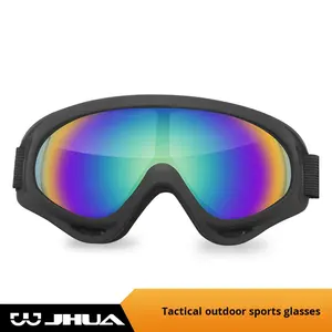 แว่นตา SPOSUNE รุ่น Sports Tactical ป้องกันรังสียูวี 400 กรอบพลาสติกเต็มกรอบ เลนส์ PC กันฝุ่น สำหรับกิจกรรมกลางแจ้ง ทะเลทราย X400 - Product Image 1