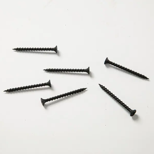 Tornillos directos de fábrica para paneles de yeso, rosca fina, acabado negro, cabeza de corneta, autoperforante, superficie chapada en Zinc, longitudes disponibles, 30mm, 40mm - Product Image 1