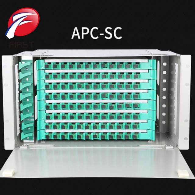 Optical Fiber Distribution Frame ODF Rack Mount 12 24 48 96 144 Core Port ODF Patch Panel FC SC for Network Hub Site