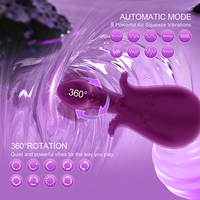 Bestseller 9 Modi App-Steuerung Doppelkopf Luftdruck Klitoris-Stimulation 360° Rotation Oktopus-Form Vibrator Sexspielzeug für Frauen