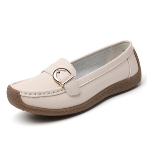 Dreamy Stark Women's Microfiber Leather Loafers Adjustable Strap Slip-On <b>Shoes</b> <b>Soft</b> Sole Comfortable Flexible Large Size for - Product Image 1