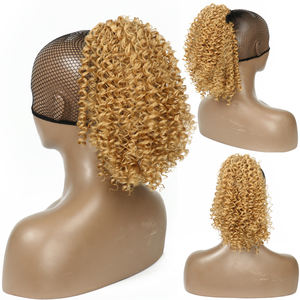 Vente en gros Abordable Pas Cher Bouffée Crépus <span class=keywords><strong>Bouclés</strong></span> Court Synthétique Africain Clip dans sur Cordon <span class=keywords><strong>Queue</strong></span> <span class=keywords><strong>de</strong></span> <span class=keywords><strong>Cheval</strong></span> Extensions <span class=keywords><strong>de</strong></span> <span class=keywords><strong>Cheveux</strong></span> - Product Image 2
