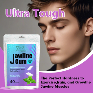 Étiquette personnalisée Jawline <span class=keywords><strong>Gum</strong></span> 13X Supports plus durs Obtenez un visage défini <span class=keywords><strong>Chewing</strong></span>-<span class=keywords><strong>gum</strong></span> dur Supplément végétalien 40 gommes - Product Image 6