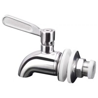 SPARKHOME Robinet d'eau en acier inoxydable 304 Robinet distributeur de baril de vin Robinet de bière