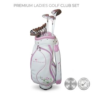 Ensemble de clubs de <span class=keywords><strong>golf</strong></span> pour femmes avec logo personnalisé OEM, comprenant Driver en titane, fers à cavité en acier inoxydable et putter, 11 pièces, pour la vente en gros - Product Image 2