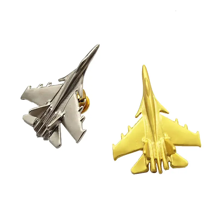 Hersteller Metal Aviation Badge Set Metall Flugzeug form Abzeichen 3D Drei dimensionale Fighter Jet Plane Modeling Brosche