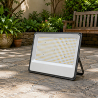 Projecteur LED extérieur étanche IP66 400W en aluminium léger haute luminosité avec télécommande pour entrepôt et aménagement paysager, blanc