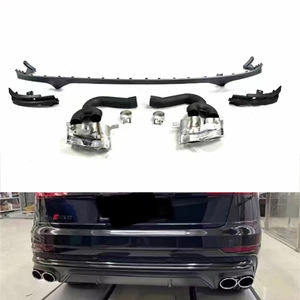 Difusor Trasero Estilo Deportivo <span class=keywords><strong>Q8</strong></span> de Primera Calidad 2018+ con Puntas de Escape, Labio de Parachoques, Divisor de Labios con Punta de Escape para <span class=keywords><strong>Audi</strong></span> <span class=keywords><strong>Q8</strong></span> - Product Image 1