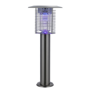 Tueur de moustiques solaire à tube 60x26mm en acier inoxydable, lumière anti-parasites extérieure - Product Image 4