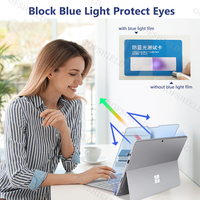 Film anti-lumière bleue pour Surface Pro 8/9/X, anti-reflets, résistant aux traces de doigts, anti-rayures, protection des yeux, matériau PET, protecteur d'écran