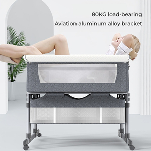 Cuna Doble Plegable Portátil para Gemelos con Gran Cesta de Almacenamiento - Venta Directa de Fábrica - Product Image 3