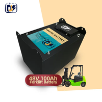 48 V 100Ah 5120Wh carretillas elevadoras LiFePO4 51,2 V 48 voltios cargadoras de ruedas de camiones plataformas de trabajo aéreo excavadoras montacargas Paquete de batería