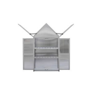 Modern Polycarbonate Mini <b>Greenhouse</b> Kit with Tiered <b>Plant</b> Stand-US Warehouse Fast Shipping for Indoor/Outdoor Patio Garden Use - Product Image 5
