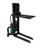 Chariot élévateur électrique portable de fabrication industrielle, 300 kg, levée 160 cm, autoporté, mini-stapler pour la manutention des colis