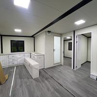 Casa Contenedor Expandible de 40 pies, Lujosa, Prefabricada, Modular, de Acero, con 1-4 Dormitorios, para Vacaciones, Gimnasio, Sala de Estar, Baño, Oficina