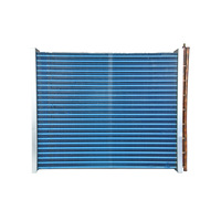 Évaporateur à tubes en laiton et ailettes en aluminium pour le refroidissement du wort de brasserie