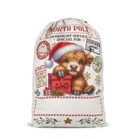 Transfert de chaleur impression père noël sac cadeau de noël cordon toile sac Sublimation noël vacances fête décoration sac de bonbons