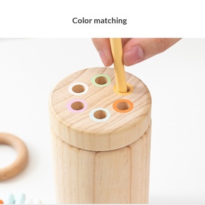 Ensemble de bâtons d'équilibre Montessori <span class=keywords><strong>en</strong></span> <span class=keywords><strong>bois</strong></span> pour enfants <span class=keywords><strong>en</strong></span> bas âge (0-3 ans) - Jouet éducatif sensoriel certifié CE/CPC - Product Image 2