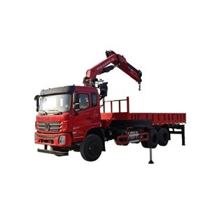 รถบรรทุกติดเครนพับได้ Dongfeng K5 6x4 ขนาด 12 ตัน สำหรับยกและขนส่ง - Product Image 1
