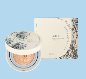 ARTFIT Glow Cushion 21 Pale Rose Korean Dewy <b>Base</b> <b>Makeup</b> Long Lasting Brightening Coverage Foundation SPF Cushion - Product Image 4