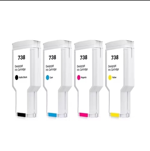 Ocbestjet 738 BK Hộp mực 130ml Tương thích cho HP Designjet T850 t950 rộng định dạng máy in màu đen Máy vẽ hộp mực - Product Image 1