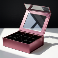 Boîtes de bonbons au chocolat de luxe, emballages de biscuits aux noix, boîtes à bonbons avec séparateurs, couvercle à fermeture magnétique, boîte cadeau avec fenêtre transparente