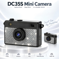 Mini caméra portable DC35S, coque avant magnétique à dégagement rapide, plusieurs coques avant interchangeables