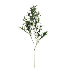 <span class=keywords><strong>Tige</strong></span> de verdure artificielle de luxe écologique, longue, vert olive, 95 cm, avec olives noires, pour arrangements floraux, vases de maison et tables de cérémonie - Product Image 6
