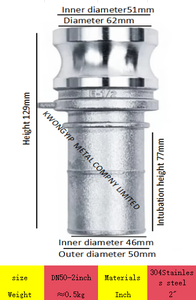 304 Stainless Steel <b>Quick</b> <b>Connector</b> Type E Male Pipe Fitting, Lever-Type ABCDEF Snap-In <b>Quick</b> Joint - Product Image 6