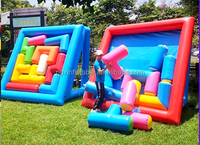 Grand jeu gonflable de sport, jeu de team building et d'équipe pour le divertissement, jouet Tetris, autre jeu de puzzle pour enfants et adultes