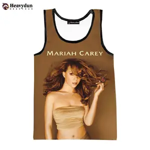 2023 Mariah Carey 3D Digital Printing Tank Top for Men Hot Custom All Over Print Graphics Sleeveless Tops Printed 3D T shirts