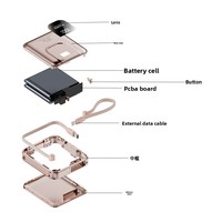 Vente en gros transfrontalière FOX marque 22.5W Super bidirectionnel charge rapide en plastique batterie externe câble intégré Mini Portable 2.0 "écran