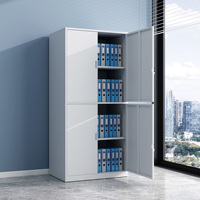 Armoire de classement métallique à double niveau Homniture OEM ODM, armoire de rangement en acier antirouille pour documents de bureau, verrouillable