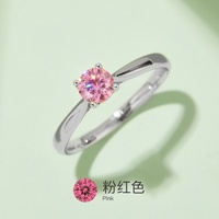 Nouvelle Bague de Fiançailles Femme Moissanite 0.5ct Couleur DEF en Argent Sterling 925 Plaqué Rhodium Sertissage Pavé – Vente Chaude Usine