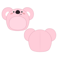Vente en gros belle housse de casque en peluche Animal de dessin animé couverture de casque intégral de moto