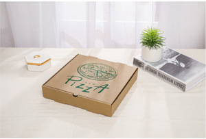 Caja para Pizza con Logotipo Personalizado, Caja Triangular para Pizza, Caja de Papel Ecológica de Grado Alimenticio - Product Image 3