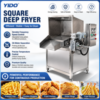 Friteuse industrielle commerciale à cuve unique pour frites, chips et cacahuètes, type boîte, pour la transformation alimentaire