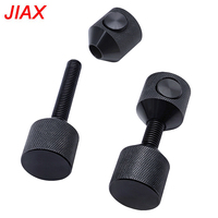 Goupilles d'alignement à dégagement rapide Qwik-Release - Goupilles à double trou de 7/16 po en acier au carbone avec bouton-poussoir, revêtement oxyde noir, lot de 2 pour l'automobile