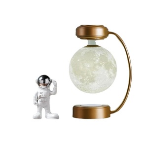 Lampe de Nuit Lunaire Magnétique Flottante 3D Imprimée Moderne, Corps en ABS, Source Lumineuse LED, Contrôle Tactile, Rechargeable USB, Idéale pour Hôtels - Product Image 5