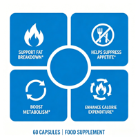 Capsules brûle-graisses Slim Plus très vendues, perte de poids naturelle à base de plantes pour la suppression de l'appétit, le métabolisme et la détoxification, OEM/ODM