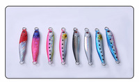 Leurre de pêche artificiel biomimétique métallique en forme de S, petit jig à mouvement lent pour lancer depuis le rivage, crankbait longue distance