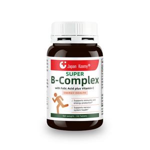 Nuevo Suplemento de Complejo B con Vitamina C y Ácido Fólico para Mejorar la Energía, Tabletas de Vitamina B - Product Image 1