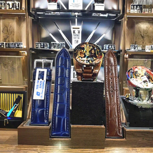 Correa de Reloj de Cuero Genuino de Grano Completo para Hombre y Mujer, Resistente al Agua, con Hebilla, Azul, 18mm, Alta Calidad - Product Image 3