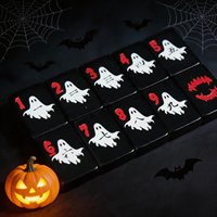 Meilleure Vente 2026 : Ensemble de Mahjong Noir en Mélamine 160 Pièces, Style Américain Halloween, En Stock, Jeu de Société Classique, Cadeau, Vente Flash, Qualité Supérieure