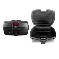 Boîte arrière de moto à conception détachable, grand volume 45L, pour vélo électrique, scooter, trajets quotidiens