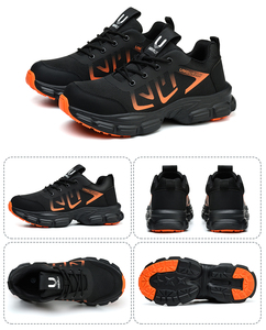 Nuovi Arrivi: <span class=keywords><strong>Scarpe</strong></span> <span class=keywords><strong>Antinfortunistiche</strong></span> Arancioni <span class=keywords><strong>Leggere</strong></span> con Punta in Acciaio, Suola MD, Comode e Traspiranti per Uomo - Product Image 6