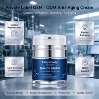 Krim Wajah Private Label GHK-Cu Copper Peptide SNAP-8, Krim Perbaikan Melembapkan Anti Kerut, Mengencangkan Kulit Secara Terlihat
