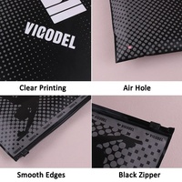 Sac en plastique pour vêtements, sac en polyéthylène à fermeture éclair, sac en T-shirt imprimé de haute qualité, personnalisation d'usine OEM Unione